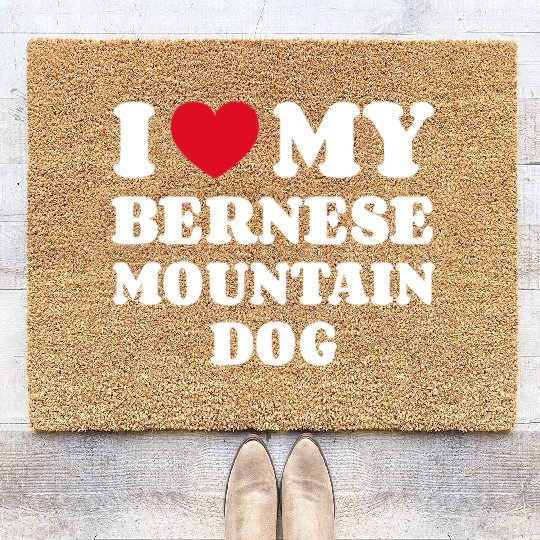 Bernese Mountain Dog Coir Doormats