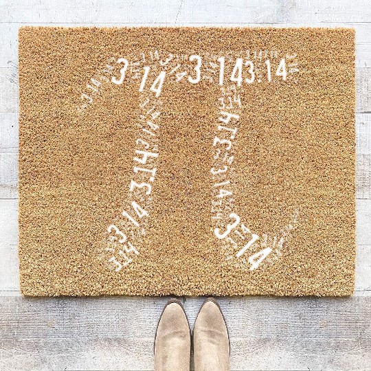 Pi Day - Nerd Geek - Love Math Pi Symbol - Kids Coir Doormats