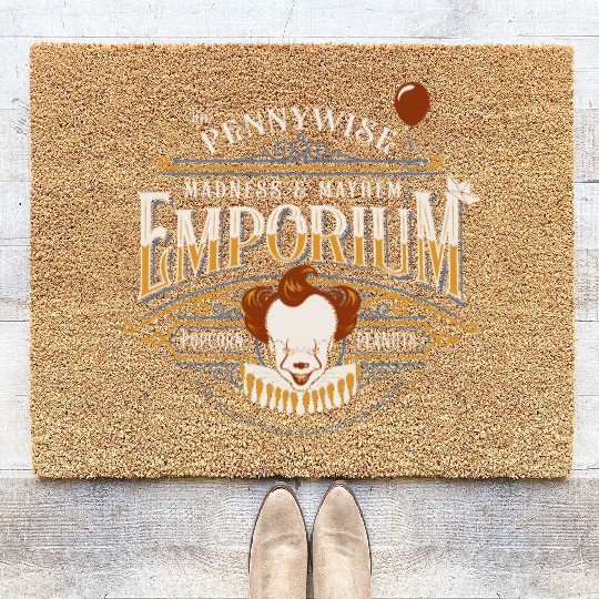 The Pennywise Madness & Mayhem Emporium Coir Doormats