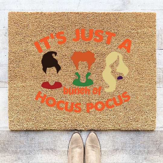 It's Just a Bunch of Hocus Pocus Halloween Coir Doormats