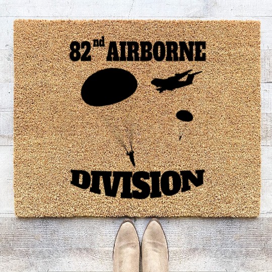 Paratrooper US Army 82nd AIRBORNE Coir Doormats
