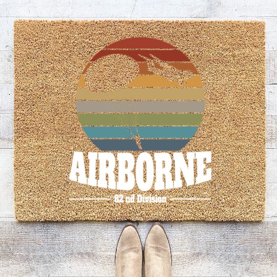 82nd AIRBORNE Division US Army Coir Doormats