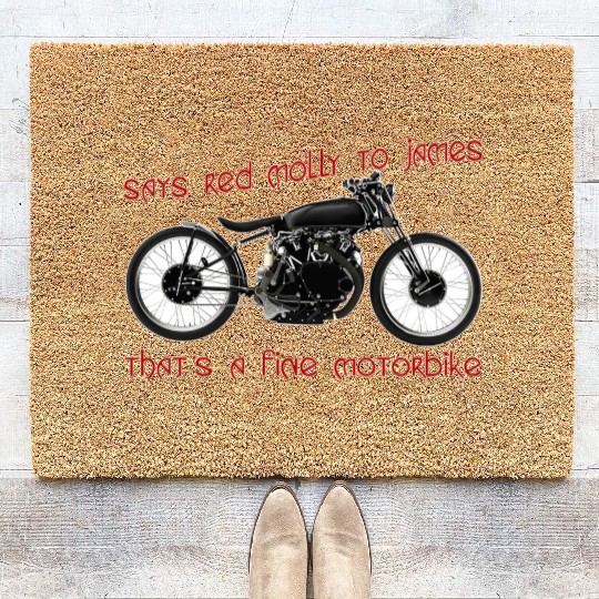 Says Red Molly to James Coir Doormats
