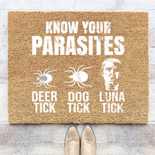 Know Your Lunatic- Funny Anti Trump Coir Doormats
