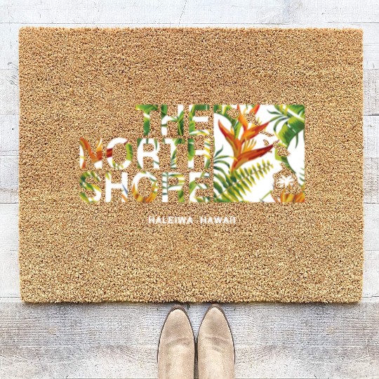 North Shore Haleiwa Bird Of Paradise Coir Doormats