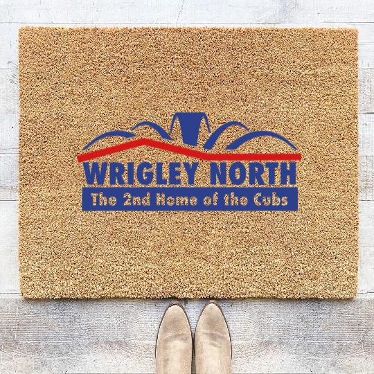 Wrigley North The Second Home of the Cubs Coir Doormats