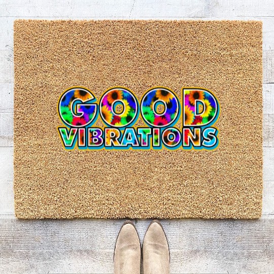 Good Vibrations Good Intentions Coir Doormats