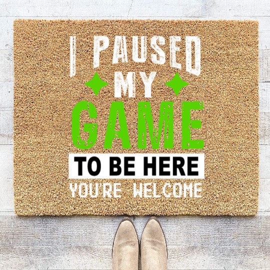 Vintage Geek Gamer Retro Style Funny Birthday Gift Coir Doormats