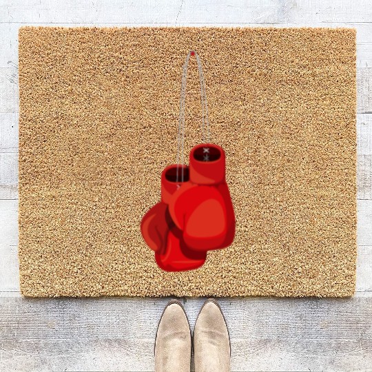 Retro Vintage Boxing Gloves Boxer Boxing Club Usa Coir Doormats