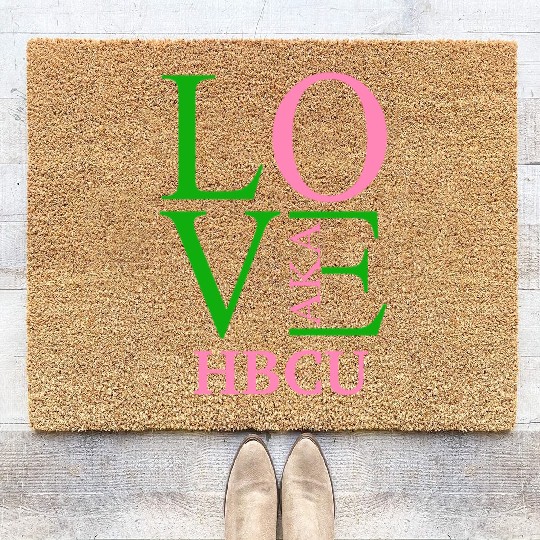 Hbcu Love Aka Paraphernalia For Soror Aphla Access Coir Doormats