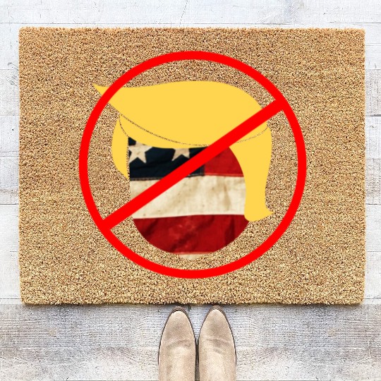 anti trump - dump trump 2020 Coir Doormats
