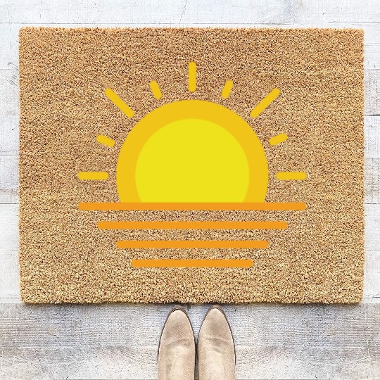 Sun over Ocean Coir Doormats