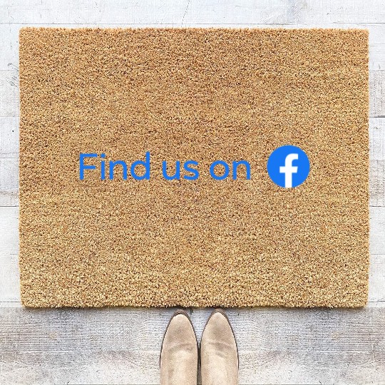 find us on facebook Coir Doormats
