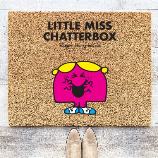 Mr Men Little Miss Chatterbox Coir Doormats