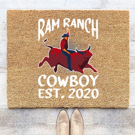 Ram Ranch Cowboy No. 19 Gay LGBT Big hard cocks Coir Doormats
