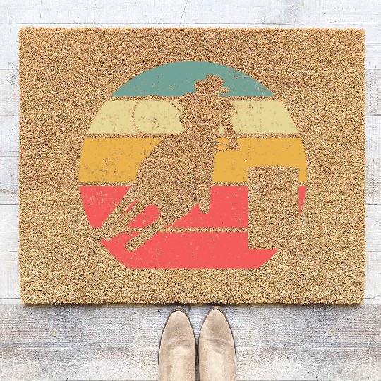 Barrel Racing Retro Coir Doormats