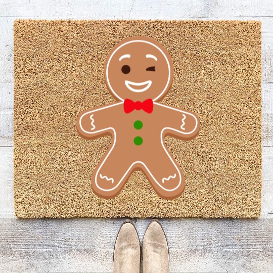 Gingerbread man Coir Doormats