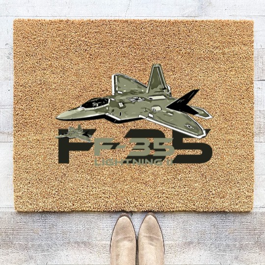 F-35 Lightning fighter jet Coir Doormats