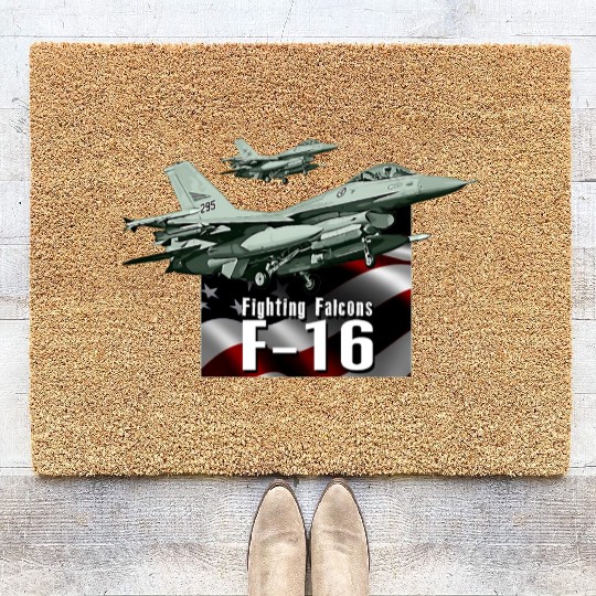 F-16 Fighter Jet Coir Doormats
