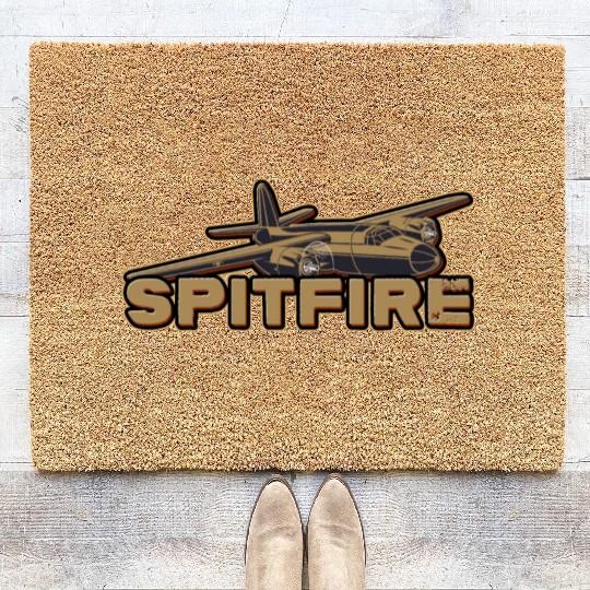 SPITFIRE SUPERMARINE WW2 FIGHTER PLANE Gift Coir Doormats