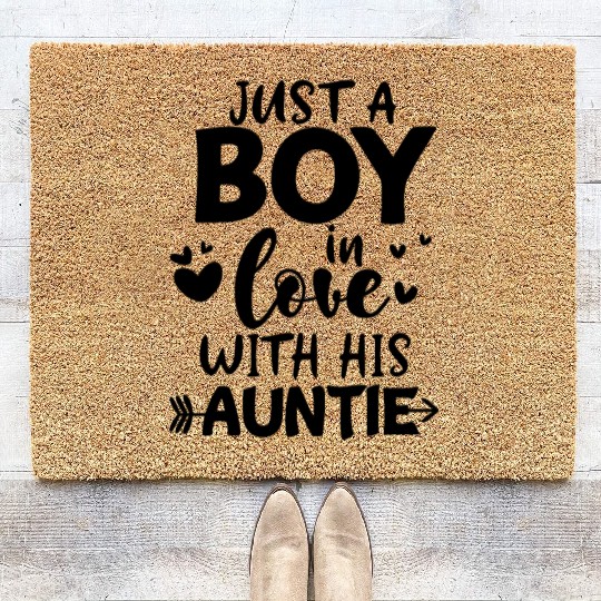 A Boy In Love With His Auntie Coir Doormats