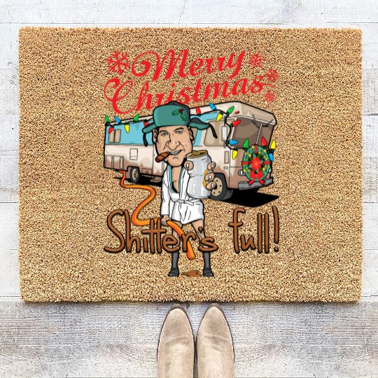 Merry Christmas Cousin Eddie Shitter'S Full Coir Doormats