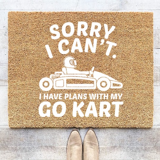 Weekend Go Kart Gift Gokart Motorsport Race Racing Coir Doormats