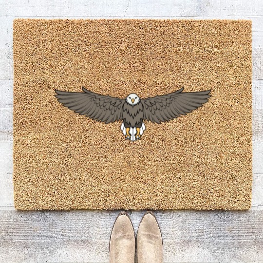 Bald Eagle Flying Cool Eagle Lovers Coir Doormats