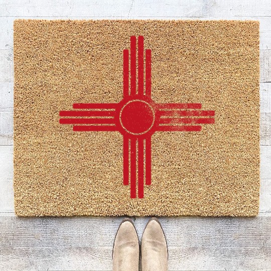 Zia Sun New Mexico Zia Mountains Coir Doormats