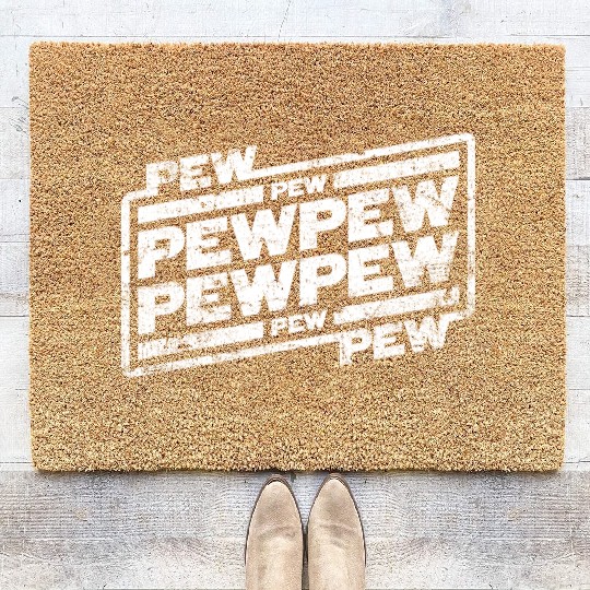 Pew Pew Pew Coir Doormats