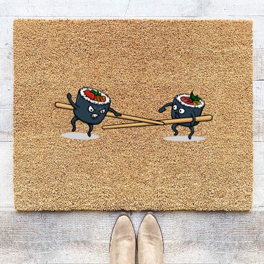 Japanese Cuisine Rice Sushi Meal Sticks Coir Doormats