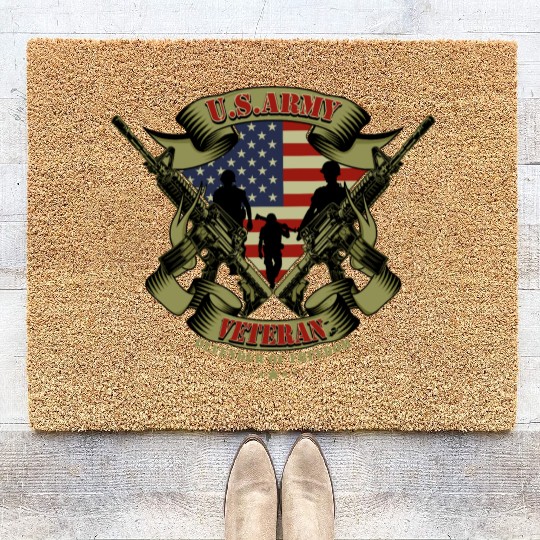 US Army Veteran Coir Doormats