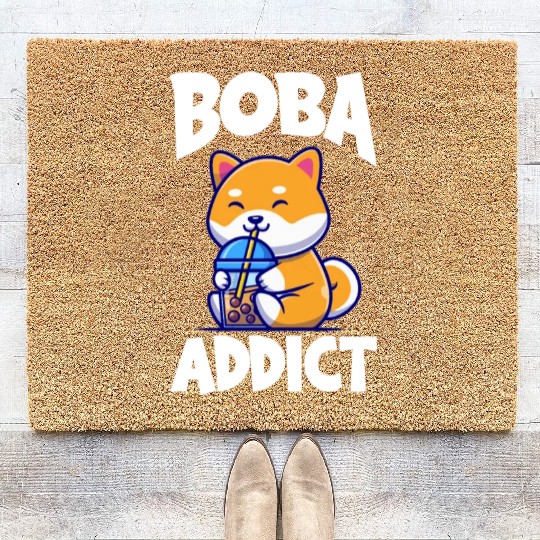 Bubble Tea Addicting Coir Doormats