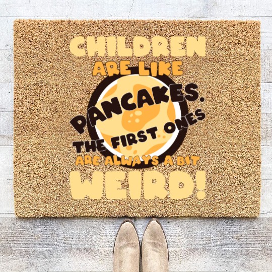 Kids big brother sister black humor sarkasm Coir Doormats