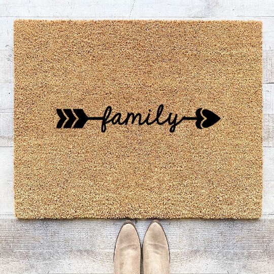 We are Family Coir Doormats