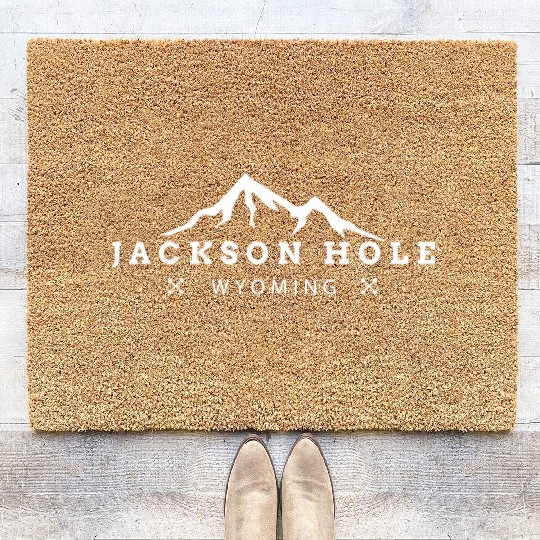 Jackson Hole Wyoming Coir Doormats National Park Coir Doormats M