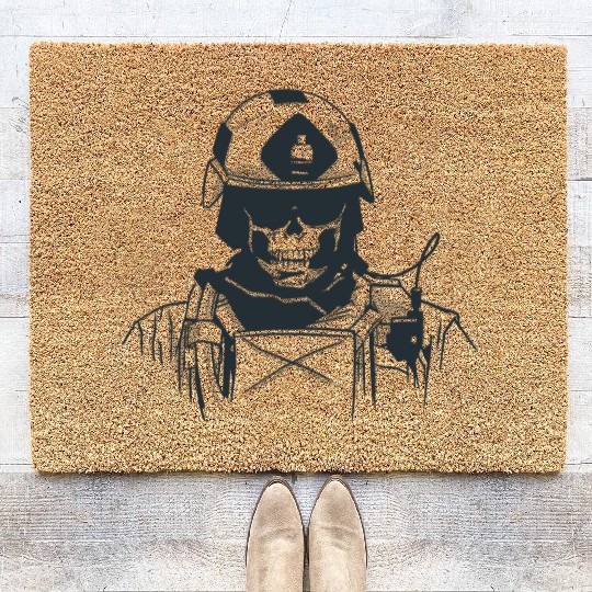 Special Forces Skull Coir Doormats