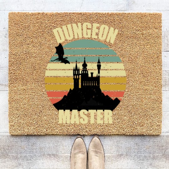 Dungeon Master - Bez I'm DM Smiles Retro Dragon Coir Doormats