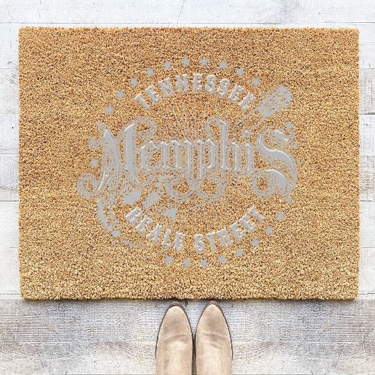 Memphis Tennessee Beale Street Coir Doormats