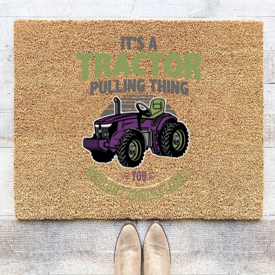tractor pulling, tractor pulling racing, tractors Coir Doormats