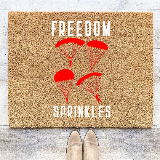 Paratrooper Freedom Sprinkles Airborne Military So Coir Doormats