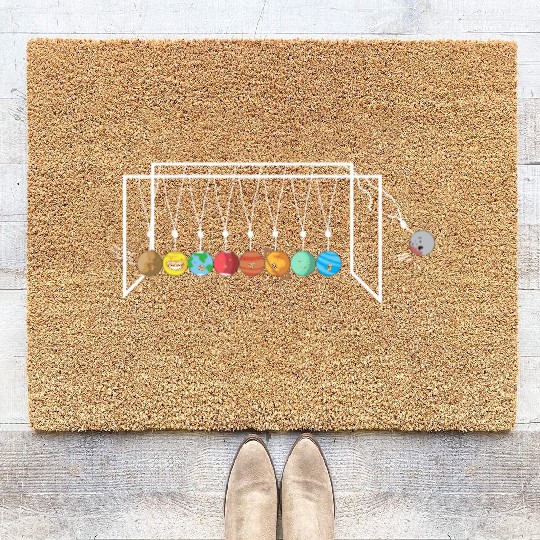Solar System, Planets, Universe, Astrology Coir Doormats
