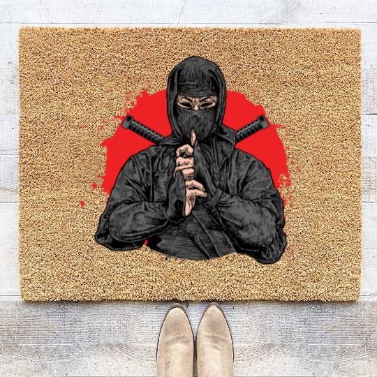 Ninja Samurai Kendo Katana Japan Yakuza Shinobi Coir Doormats