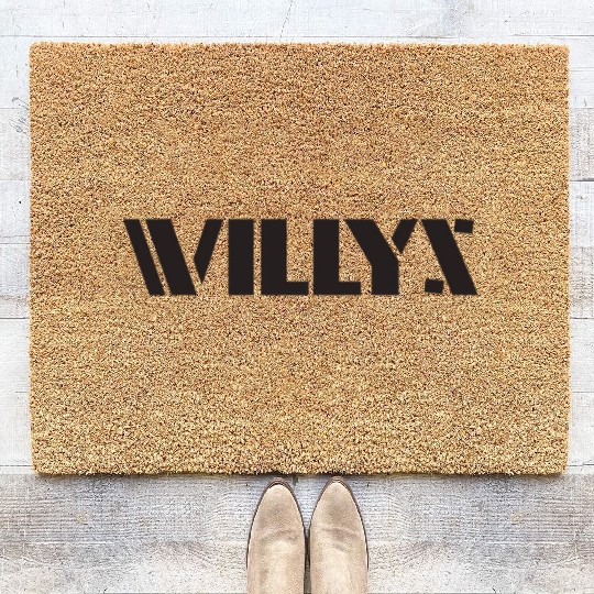 Willys Jeep Logo Coir Doormats