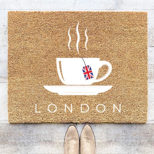 London English Tea England Union Jack British Gift Coir Doormats
