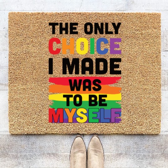 LGBTQ Gay | Coming Out Pride Month Gift Idea Coir Doormats