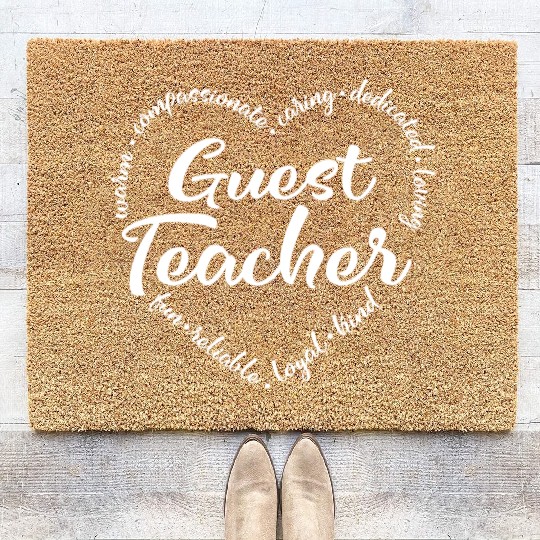 Guest teacher, Substitute teacher Coir Doormats