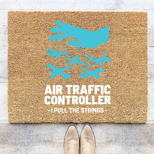 Air Traffic Controller ATC Air Traffic Control Coir Doormats