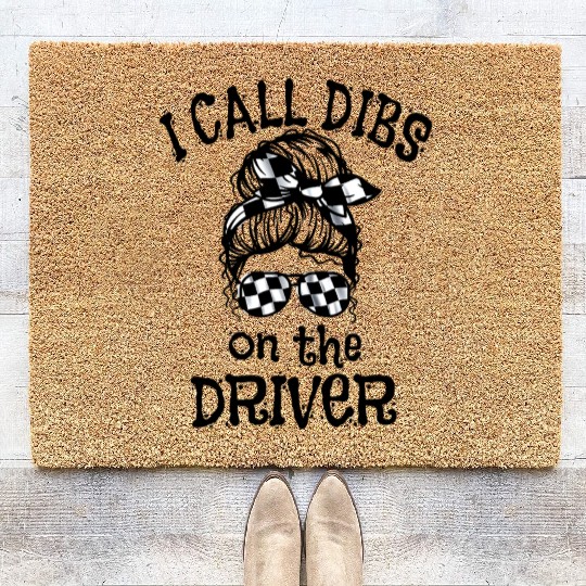 Race Wife Racing Stock Car Dirt Track Racing Dibs Coir Doormats