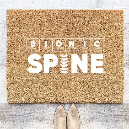 Back Surgery Bionic Spine Periodic Table Science Coir Doormats